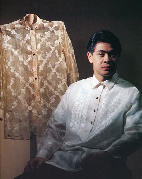 Traditional clothing in the Philippines. Barong Tagalog .